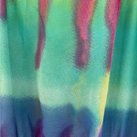 The Children's Place Teal Purple Pink Tie-Dye Chiffon Dress - Picture 5 of 6